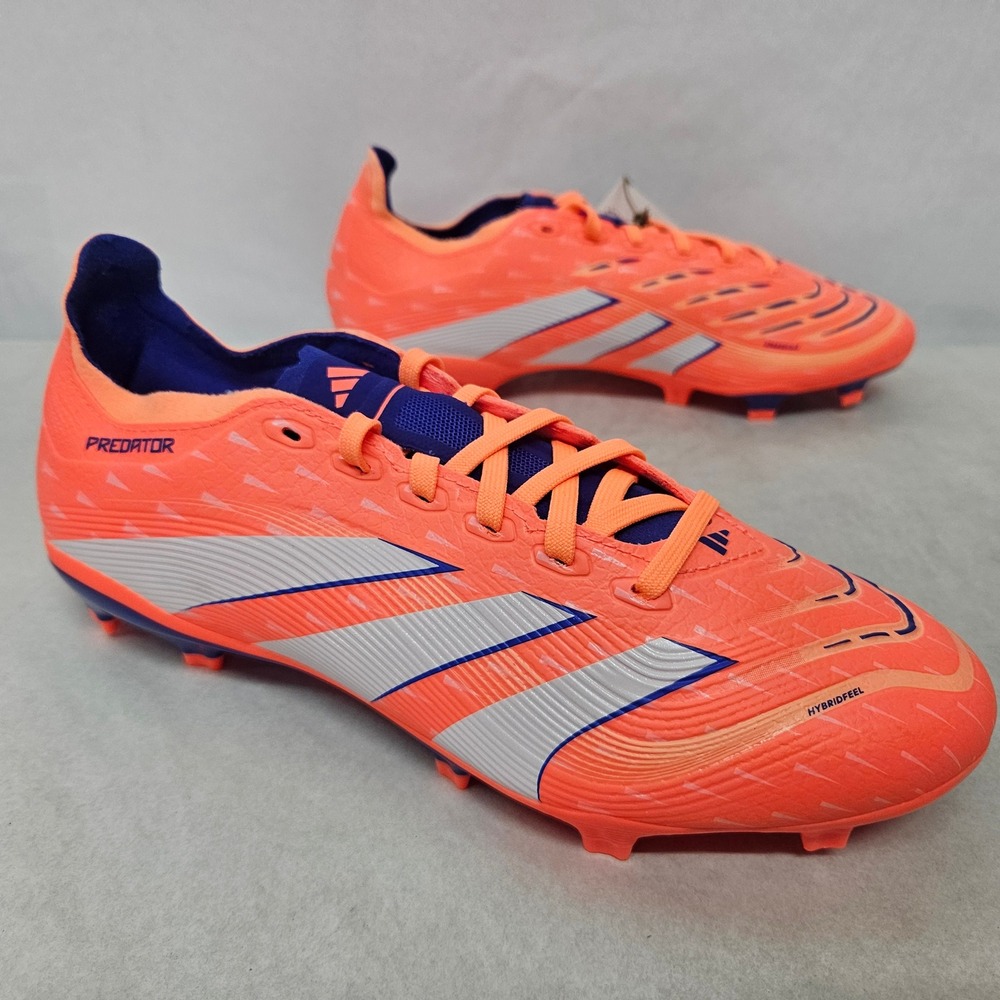 Adidas Predator League FG/MG Soccer Cleats JI1115 Orange Blue‎ Men's Size 7